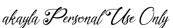 akayla Personal Use Only