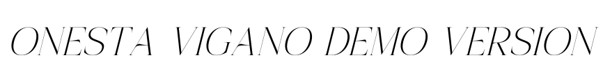 Onesta Vigano DEMO VERSION