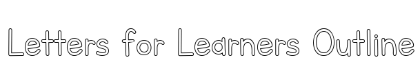Letters for Learners Outline