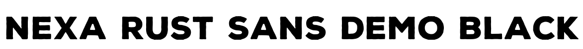 Nexa Rust Sans Demo Black