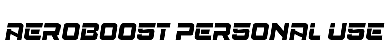 Aeroboost Personal Use