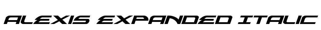 Alexis Expanded Italic