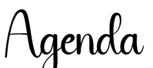 Agenda