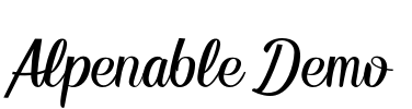 Alpenable Demo
