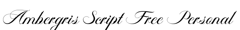 Ambergris Script Free Personal