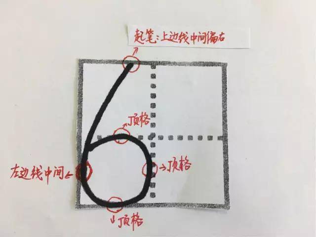 小学一年级数字0-9在田字格中的规范写法